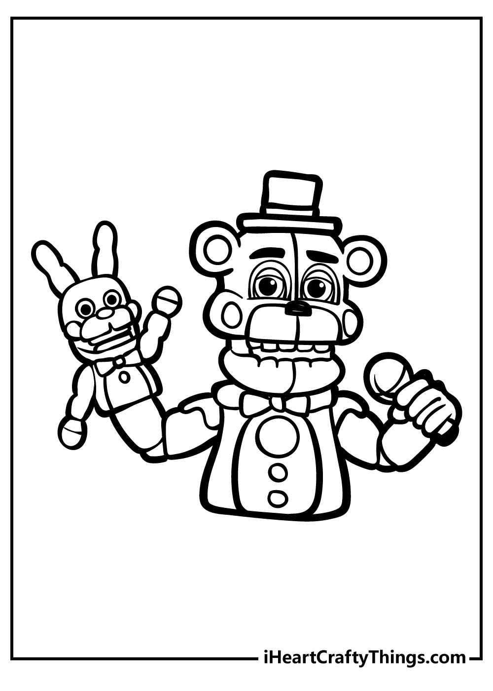 Five Nights At Freddy'S Coloring Pages (Free Printables) within Five Nights At Freddy'S Printables