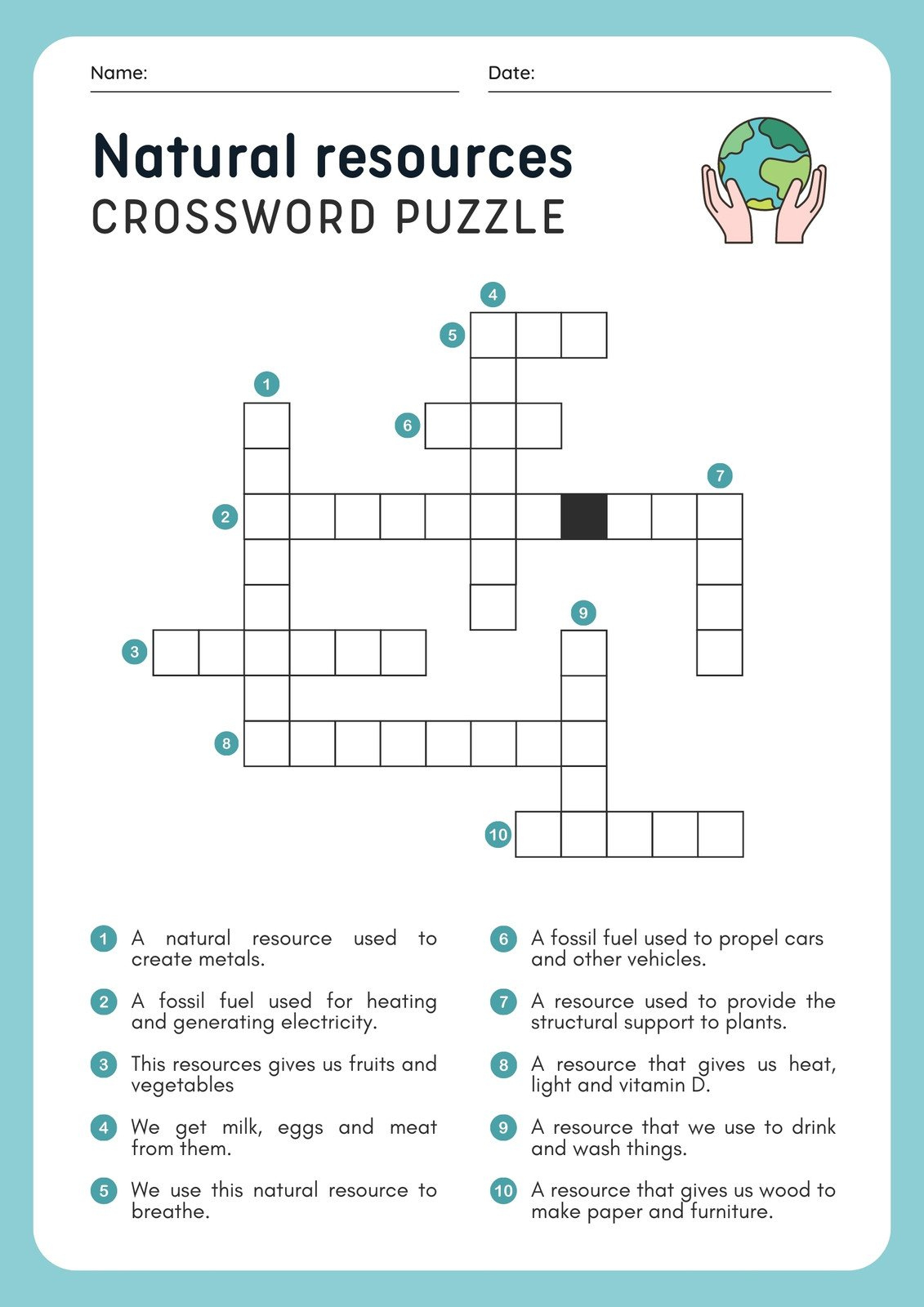 Free And Customizable Crossword Puzzle Templates | Canva throughout Crossword Puzzle Creator Free Printable