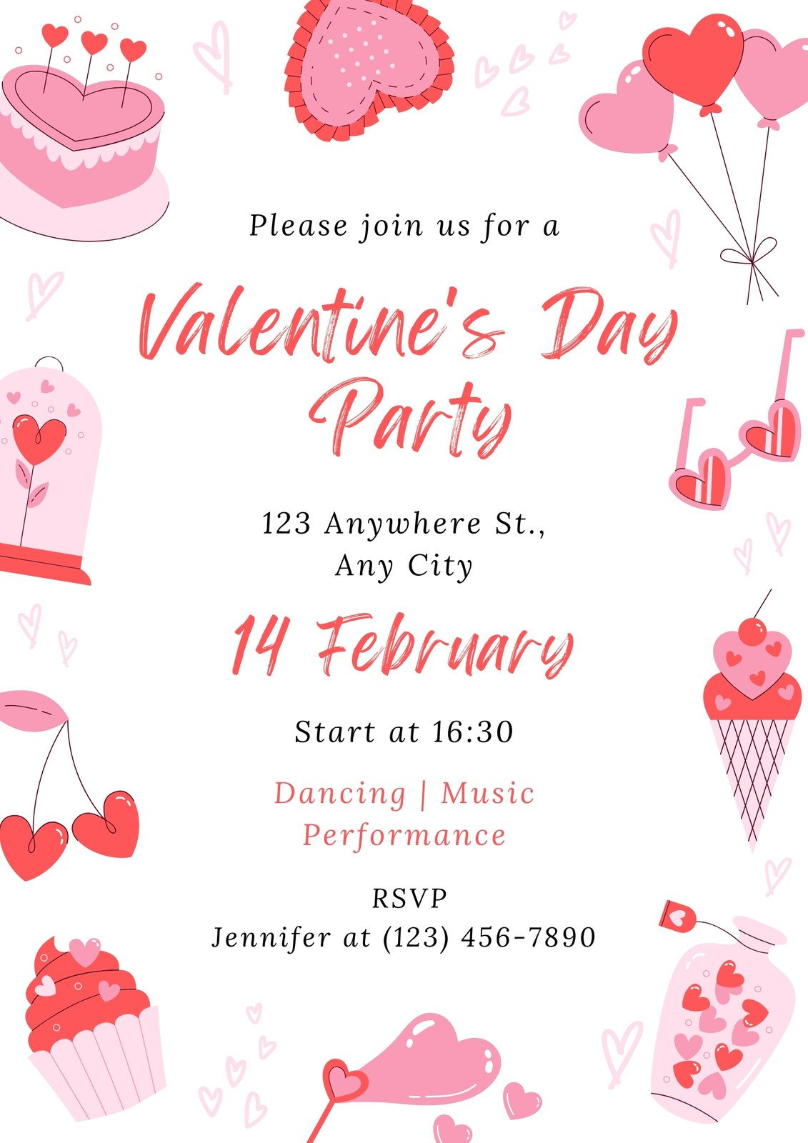 Free And Customizable Valentines Day Templates with Printables For Valentine'S Day