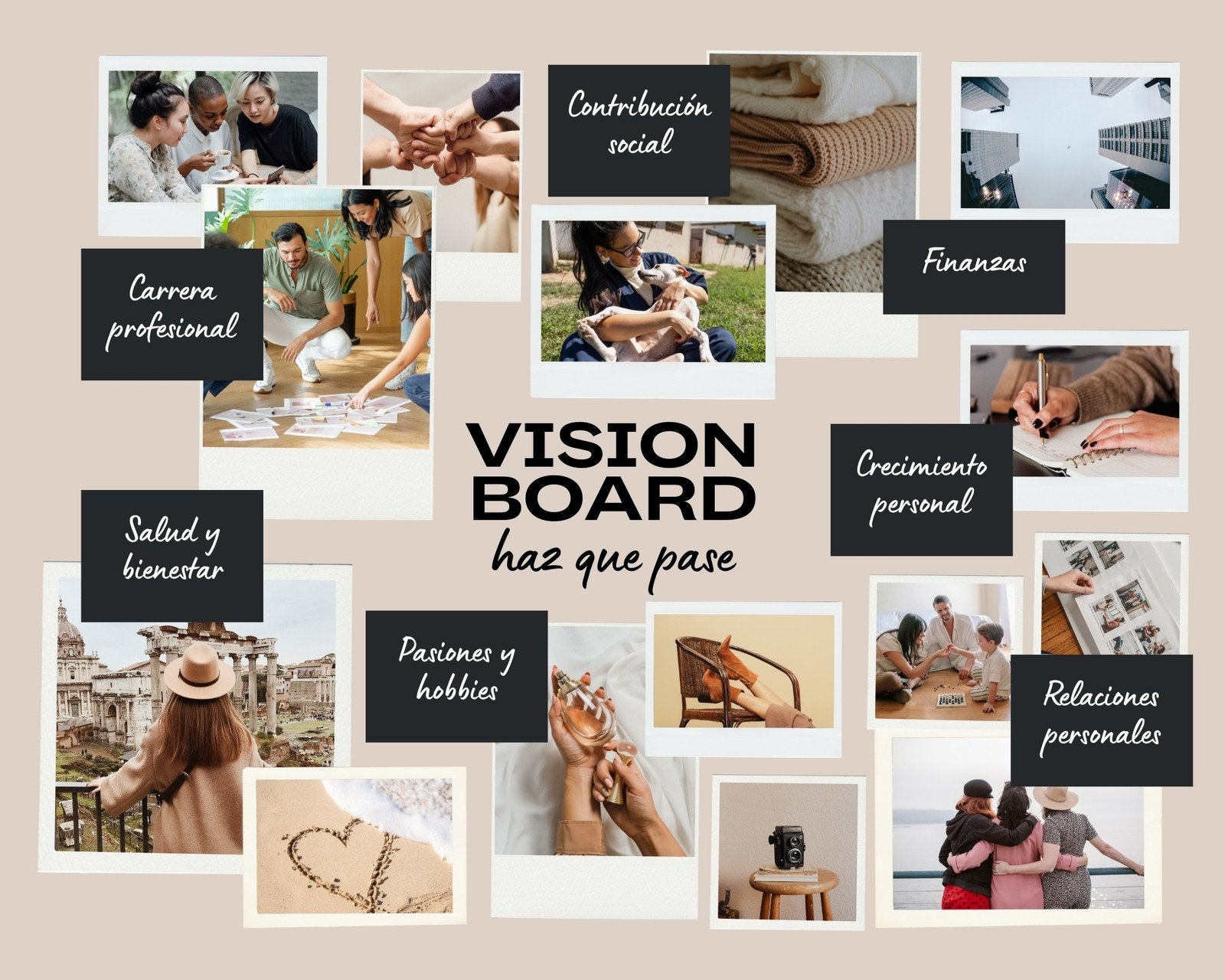 Free And Customizable Vision Board Templates in Vision Board Clip Art Printable Free