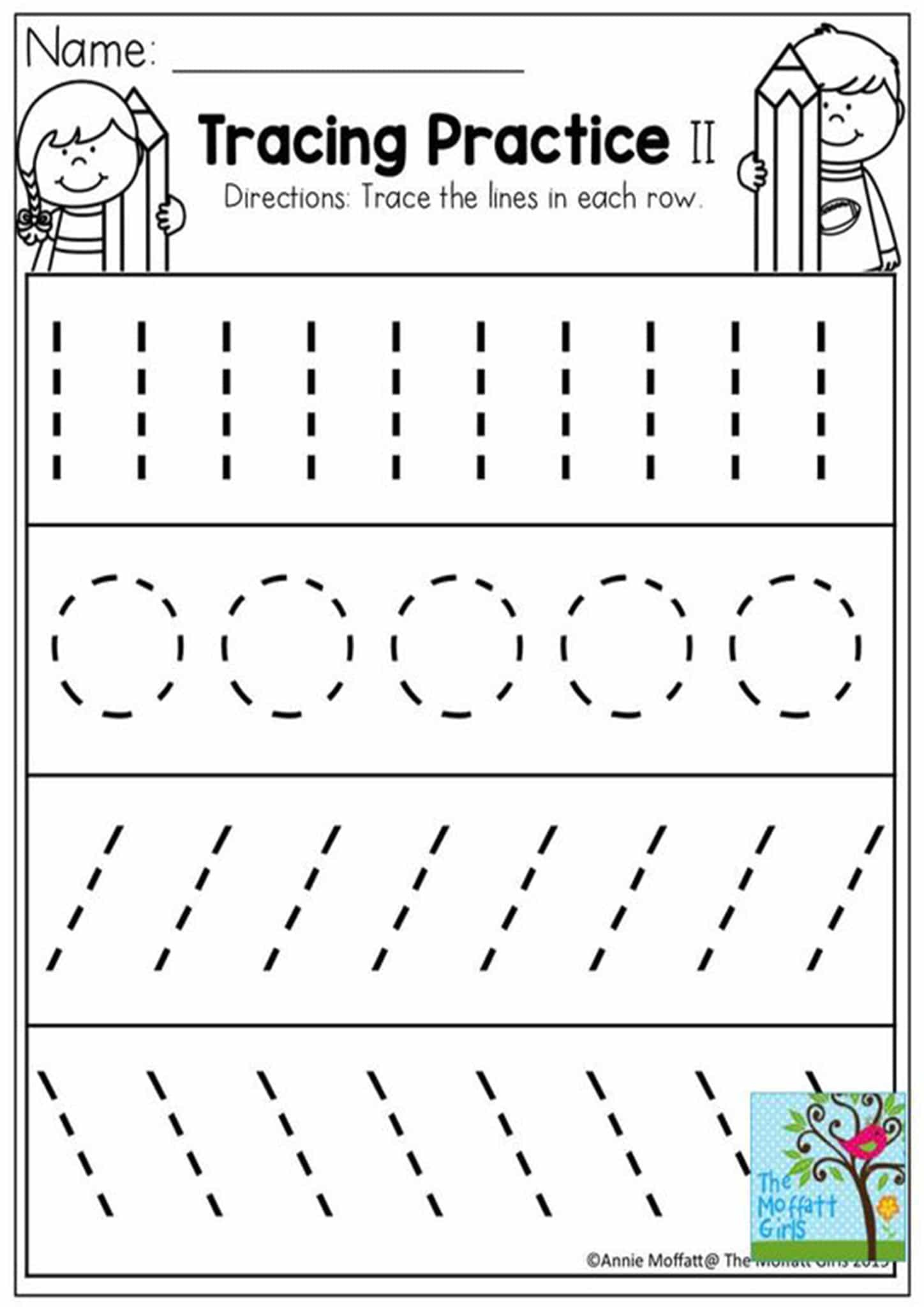 Free And Easy To Print Tracing Lines Worksheets - Tulamama in Free Printable Line Tracing Worksheets