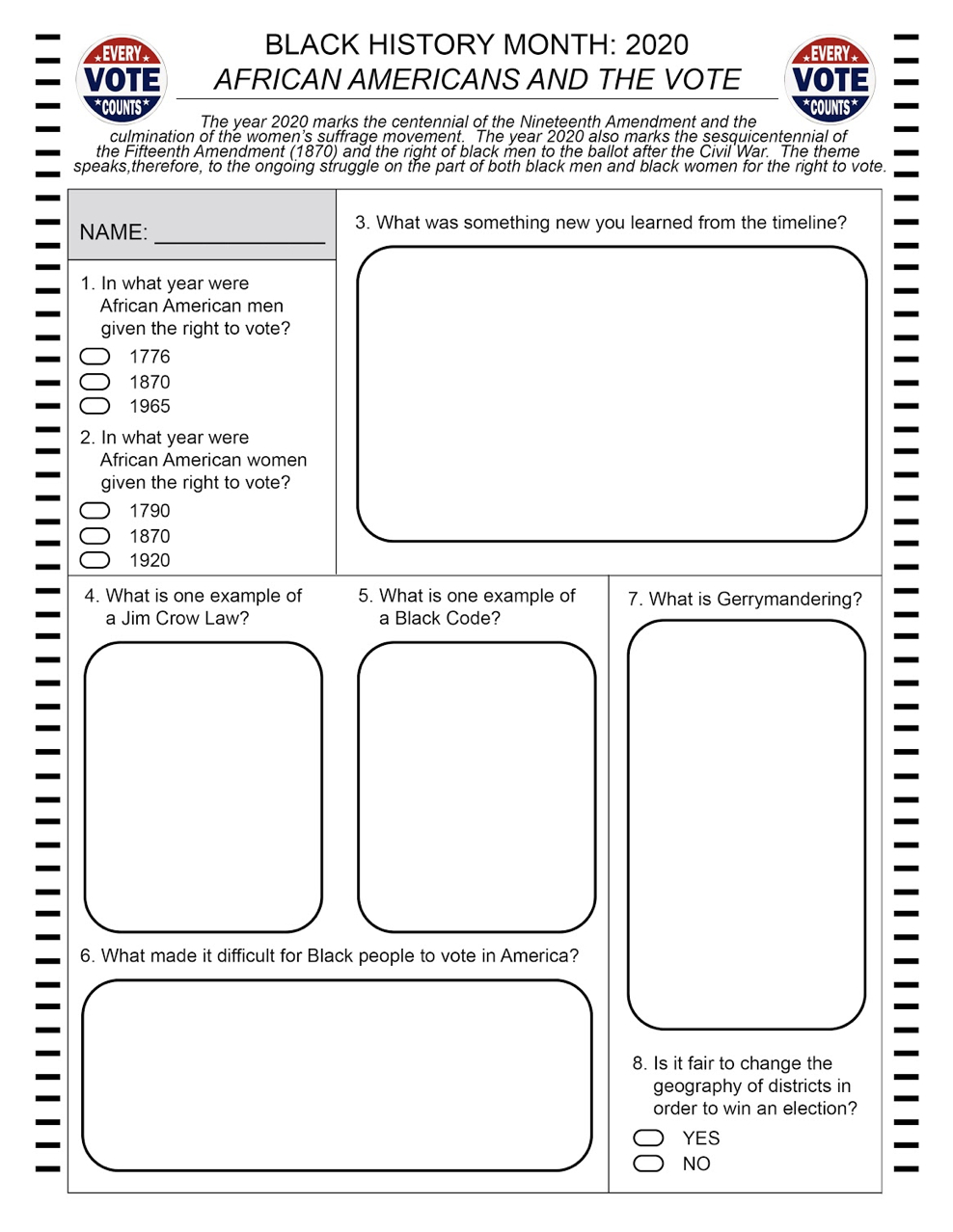 Free Black History Month Lessons, Powerpoints, And Worksheets in Free Printable Black History Month Worksheets