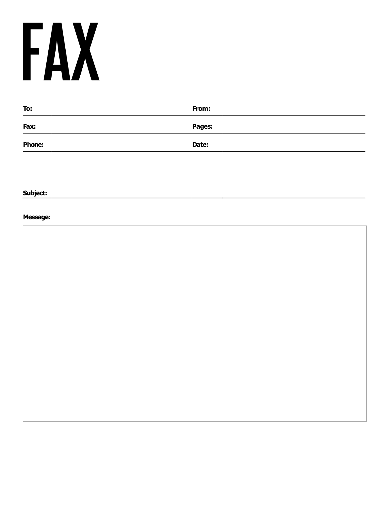 Free Blank Fax Cover Sheet Printable Pdf, Download Free Blank Fax pertaining to Blank Printable Fax Cover Sheet