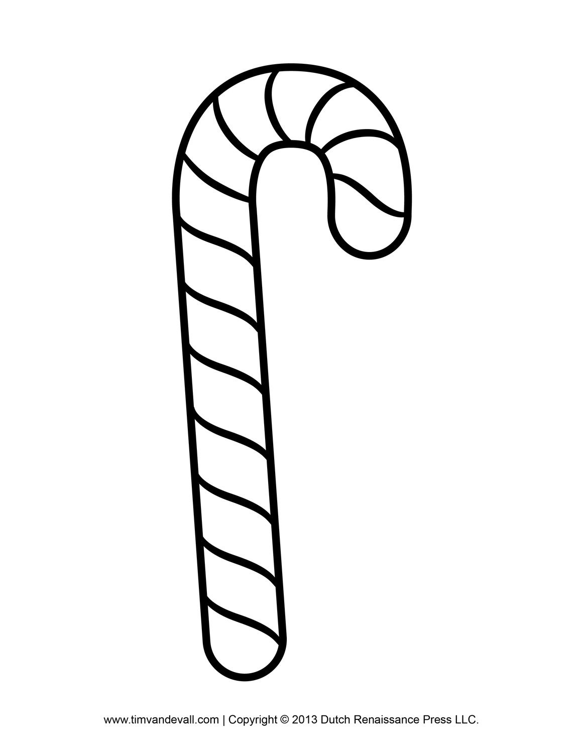 Free Candy Cane Template Printables, Clip Art & Decorations with Candy Cane Cut Out Printable
