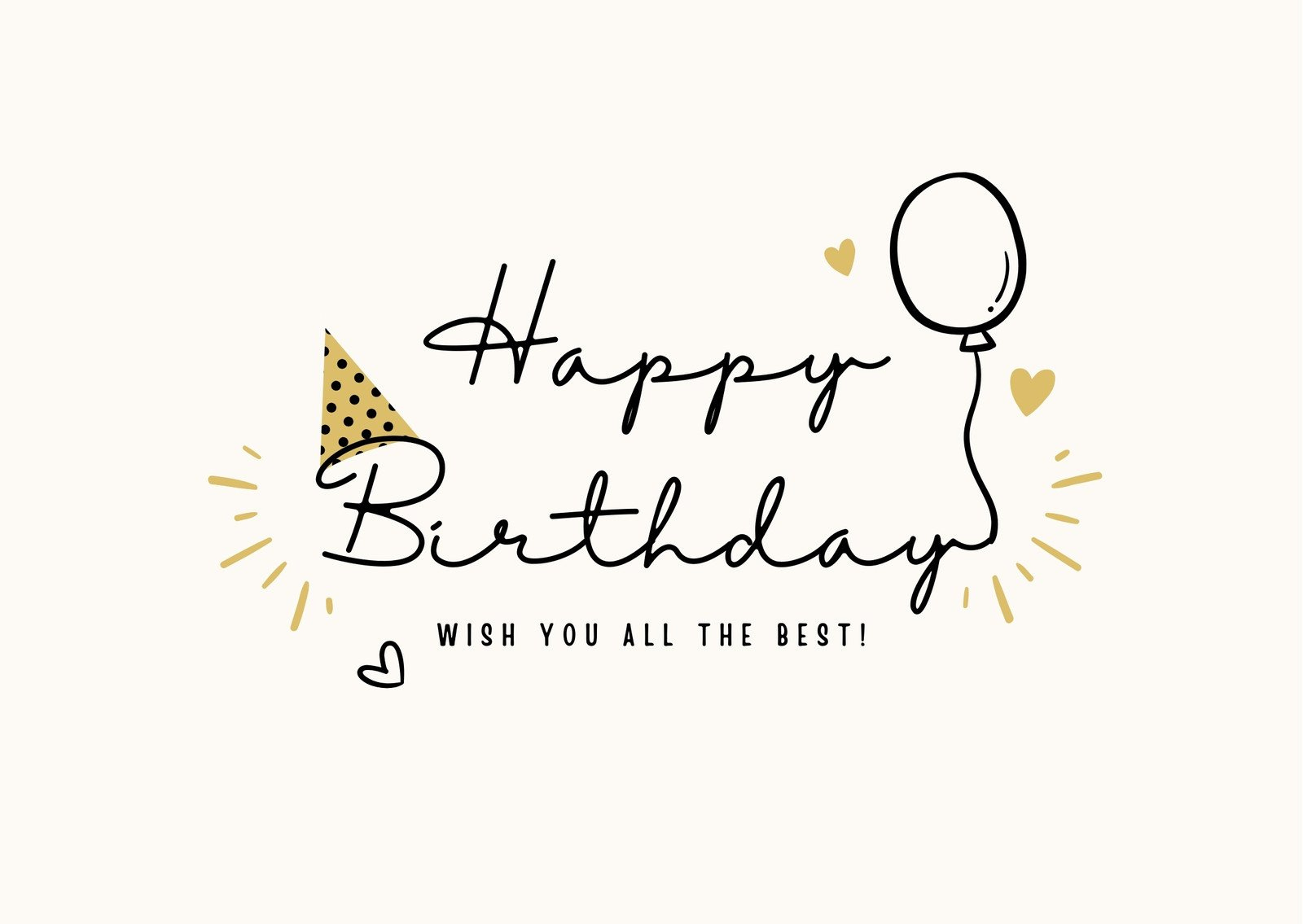 Free, Custom Printable Birthday Card Templates | Canva for Free Printable Happy Birthday Pictures