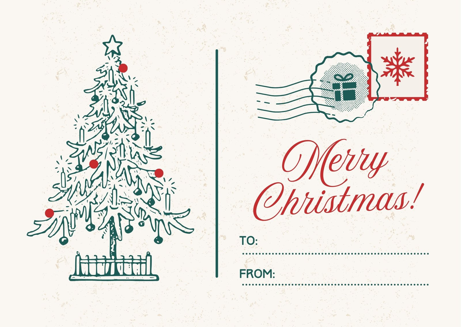 Free Custom Printable Christmas Card Templates | Canva with regard to Christmas Card Templates Free Printable