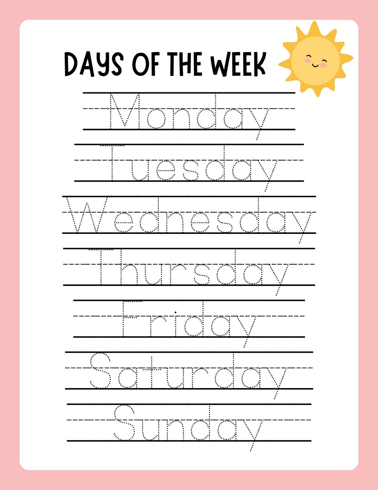 Free Custom Printable Handwriting Worksheet Templates | Canva with Free Printable Handwriting Worksheets For Kindergarten