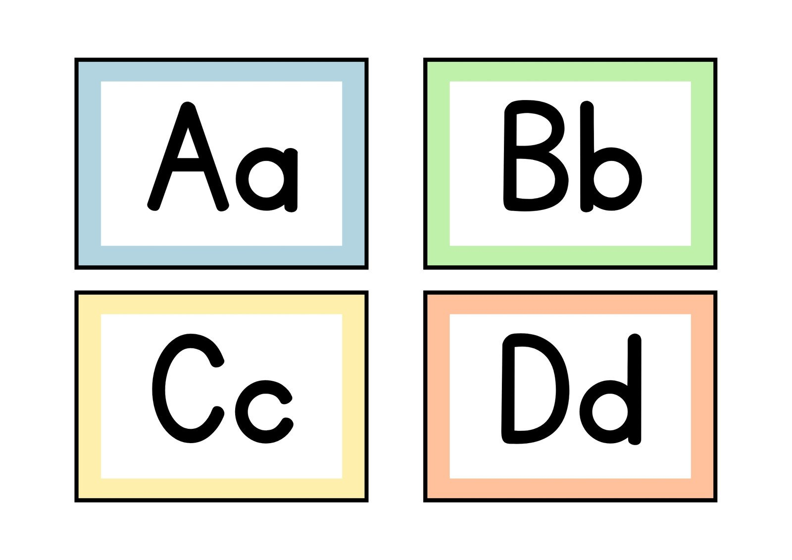 Free Customizable Alphabet Flashcard Templates | Canva throughout Abc Flash Cards Free Printable