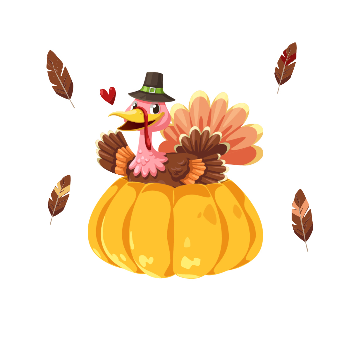 Free Cute Thanksgiving Clipart Template To Edit Online with Thanksgiving Clip Art Free Printable