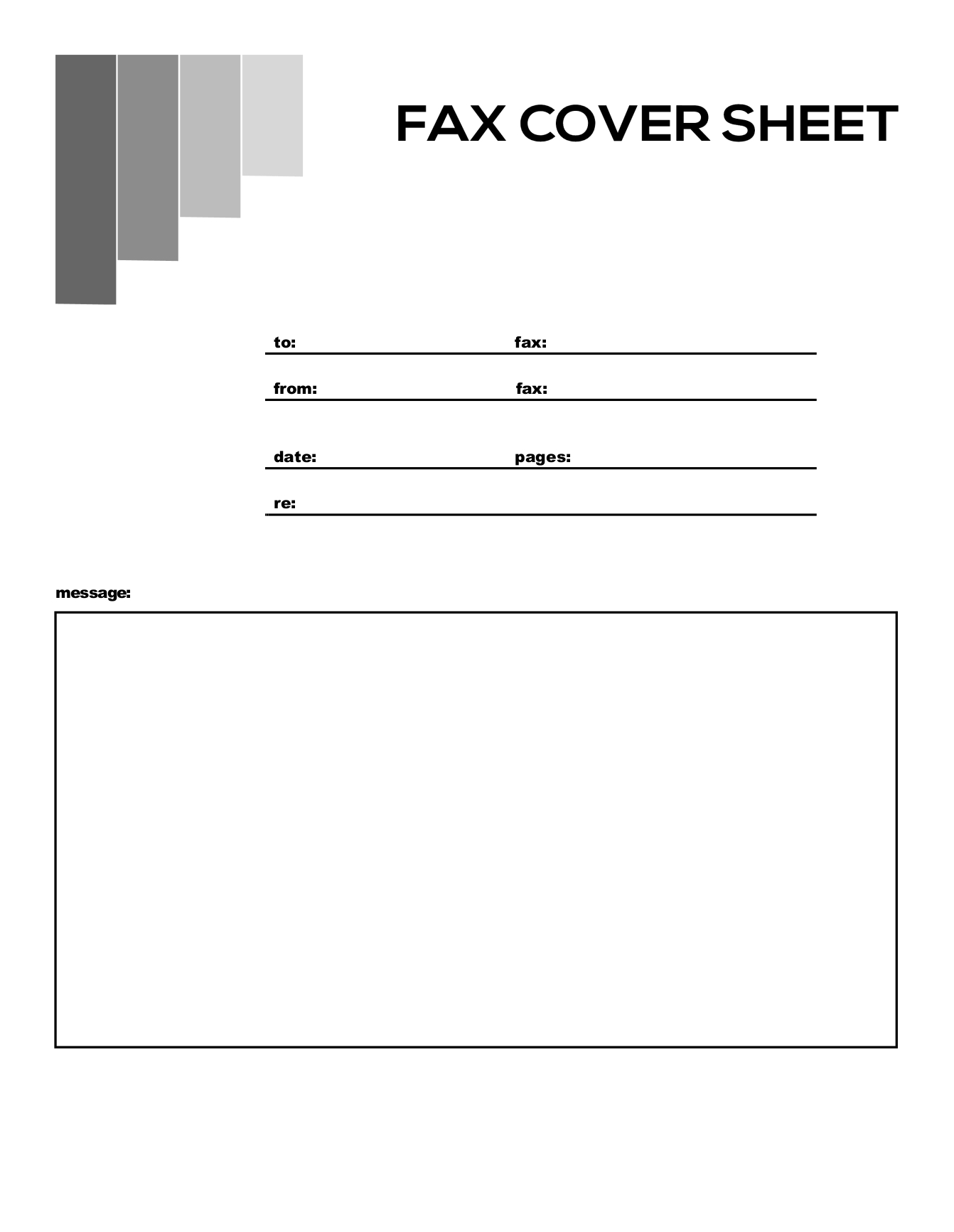 Free Fax Cover Sheets | Faxburner pertaining to Blank Printable Fax Cover Sheet