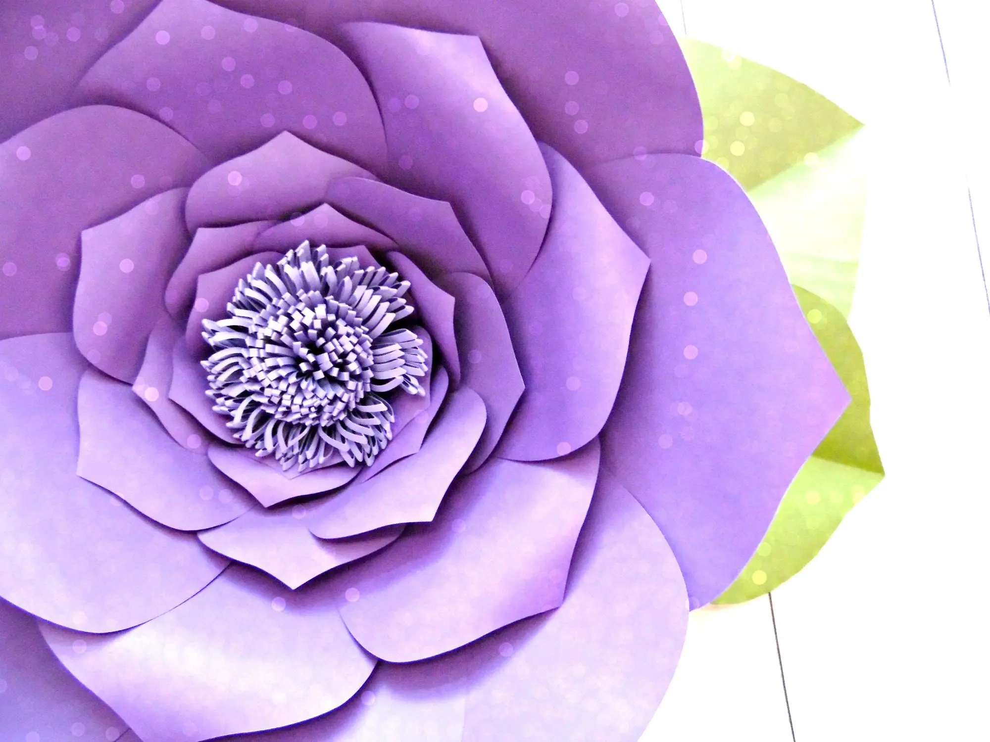 Free Flower Template: How To Make Large Paper Flowers with Free Paper Flower Templates Printable