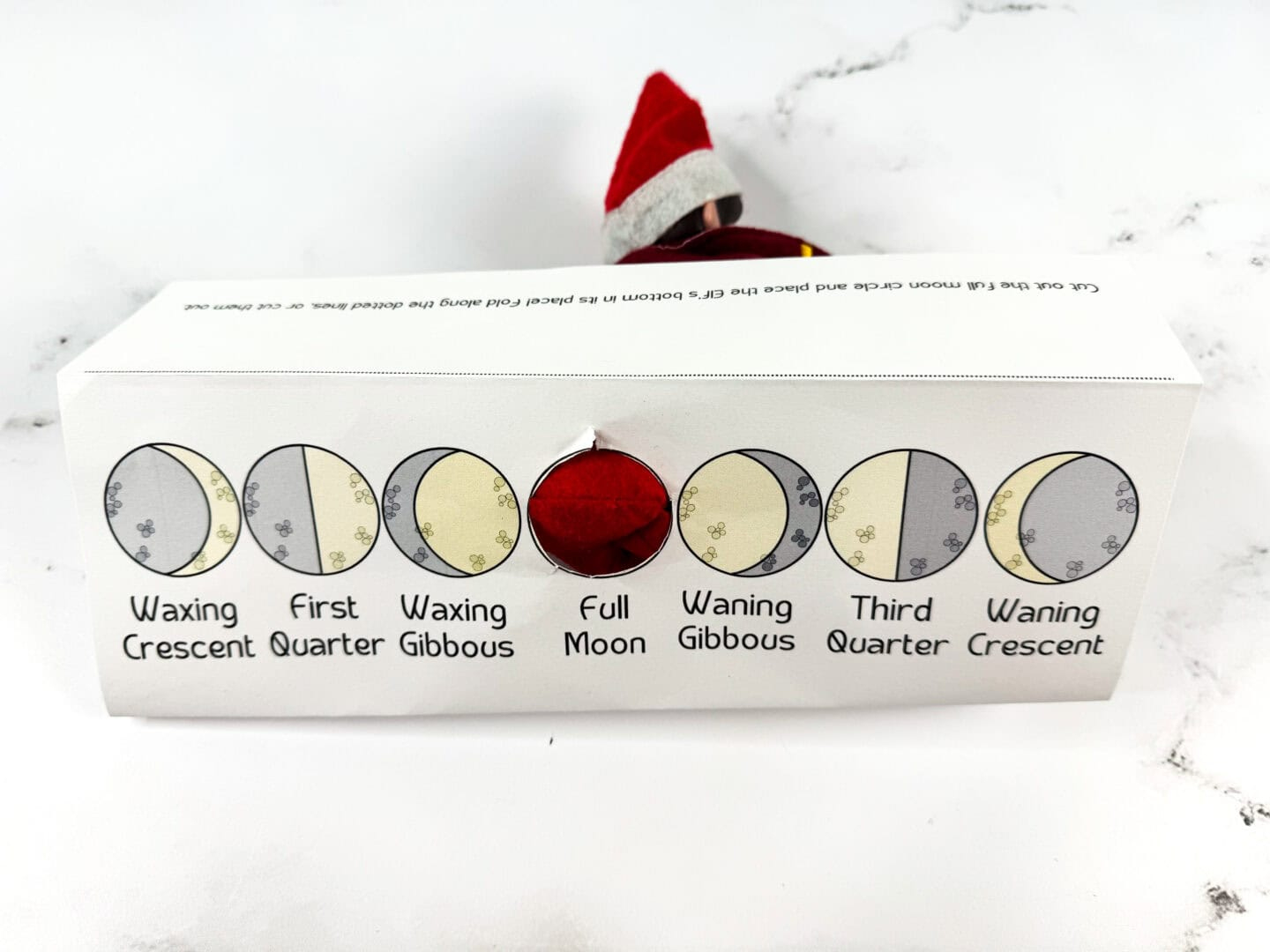 Free Phases Of The Moon Elf On The Shelf Printable pertaining to Phases of the Moon Elf on the Shelf Printable