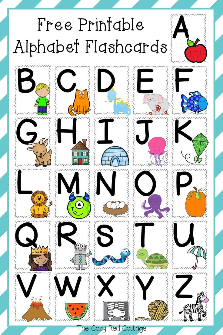 Free Printable Alphabet Flashcards intended for Abc Flash Cards Free Printable