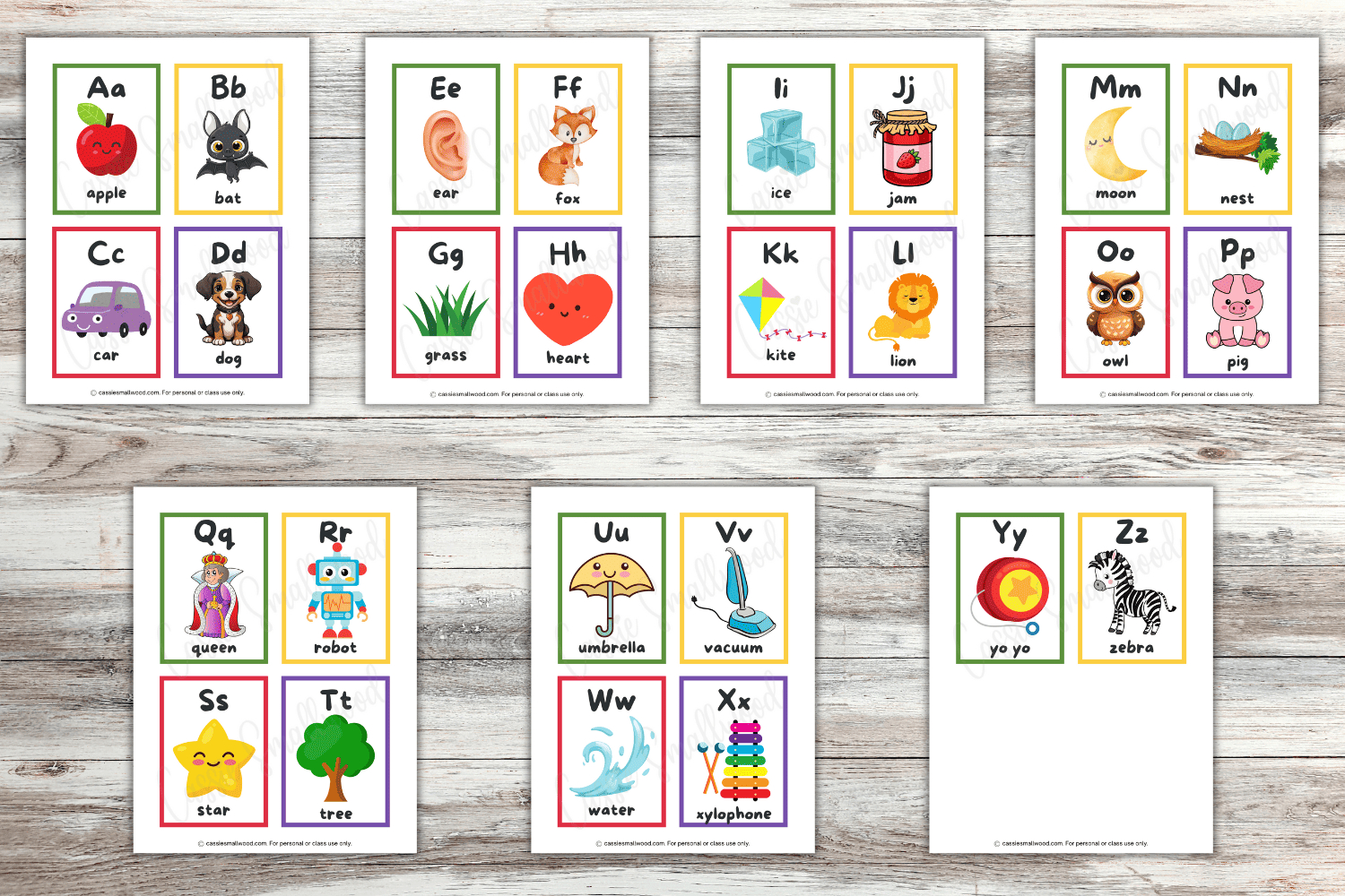 Free Printable Alphabet Flashcards (Upper & Lower Case Sets with regard to Upper And Lowercase Letters Printable Flashcards Free