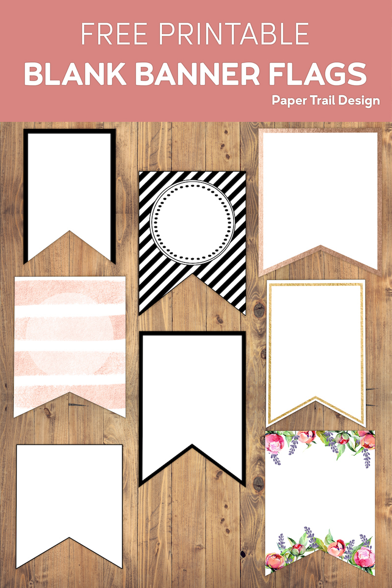 Free Printable Banner Templates {Blank Banners} - Paper Trail Design in Online Banner Maker Free Printable