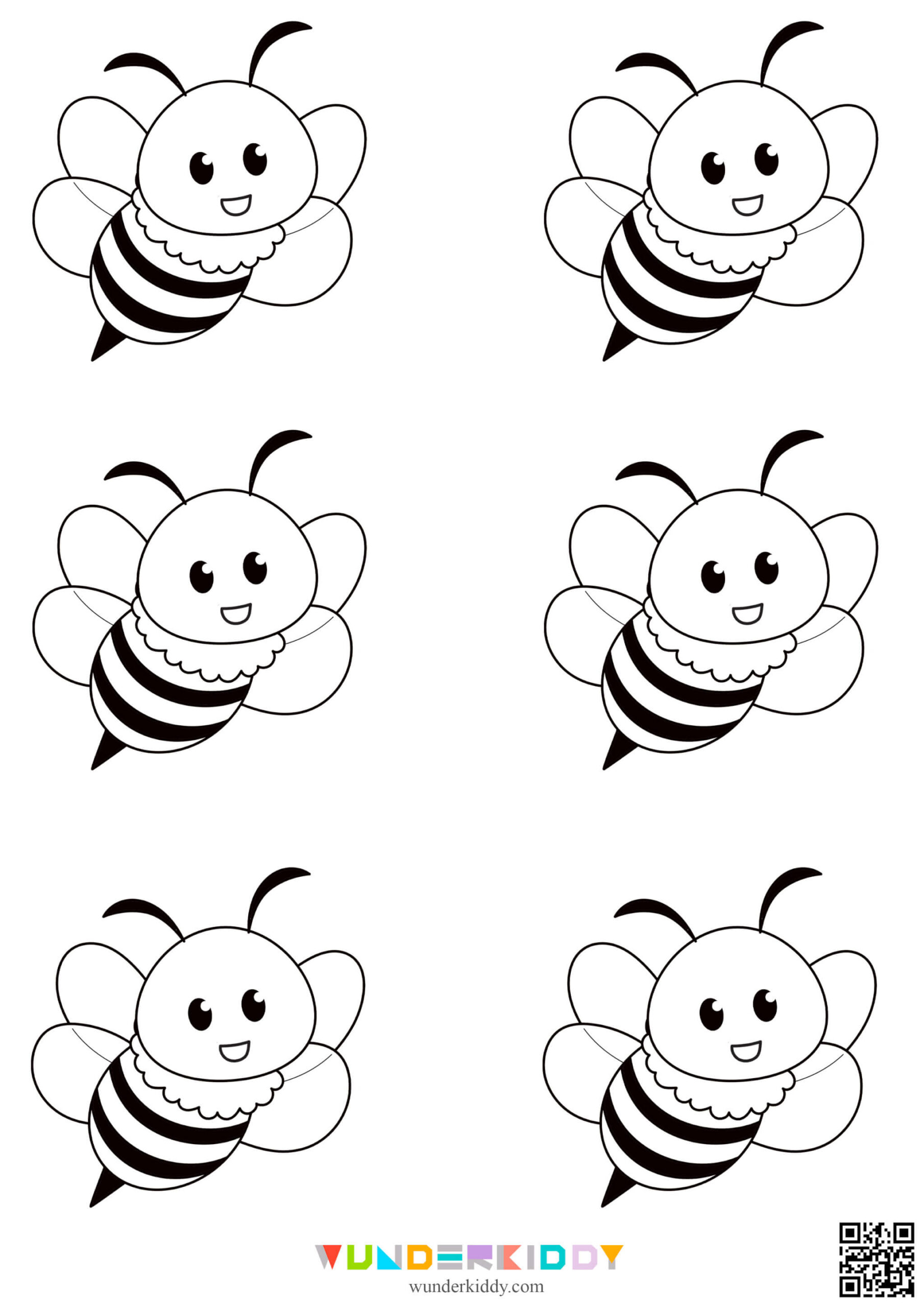 Free Printable Bee Template For Kindergarten Craft in Free Printable Pictures Of Bees