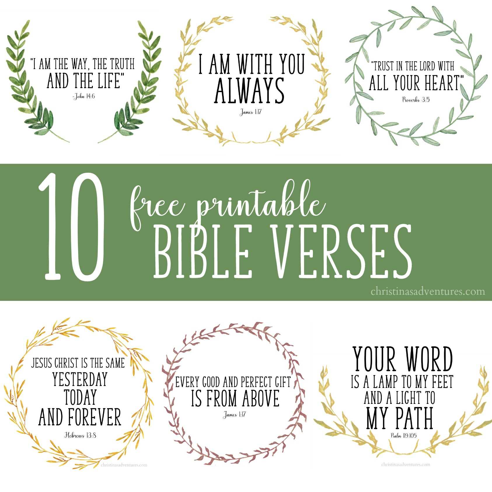 Free Printable Bible Verses - Christina Maria Blog for Free Printable Bible Verses