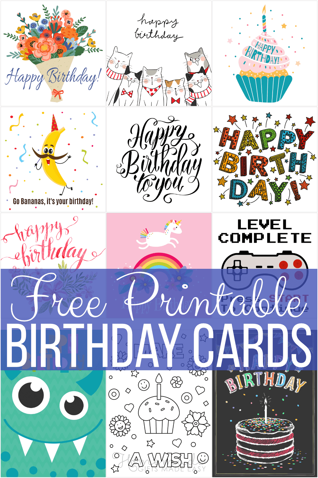 Free Printable Birthday Cards For Everyone regarding Happy Birthday Images Printable Free