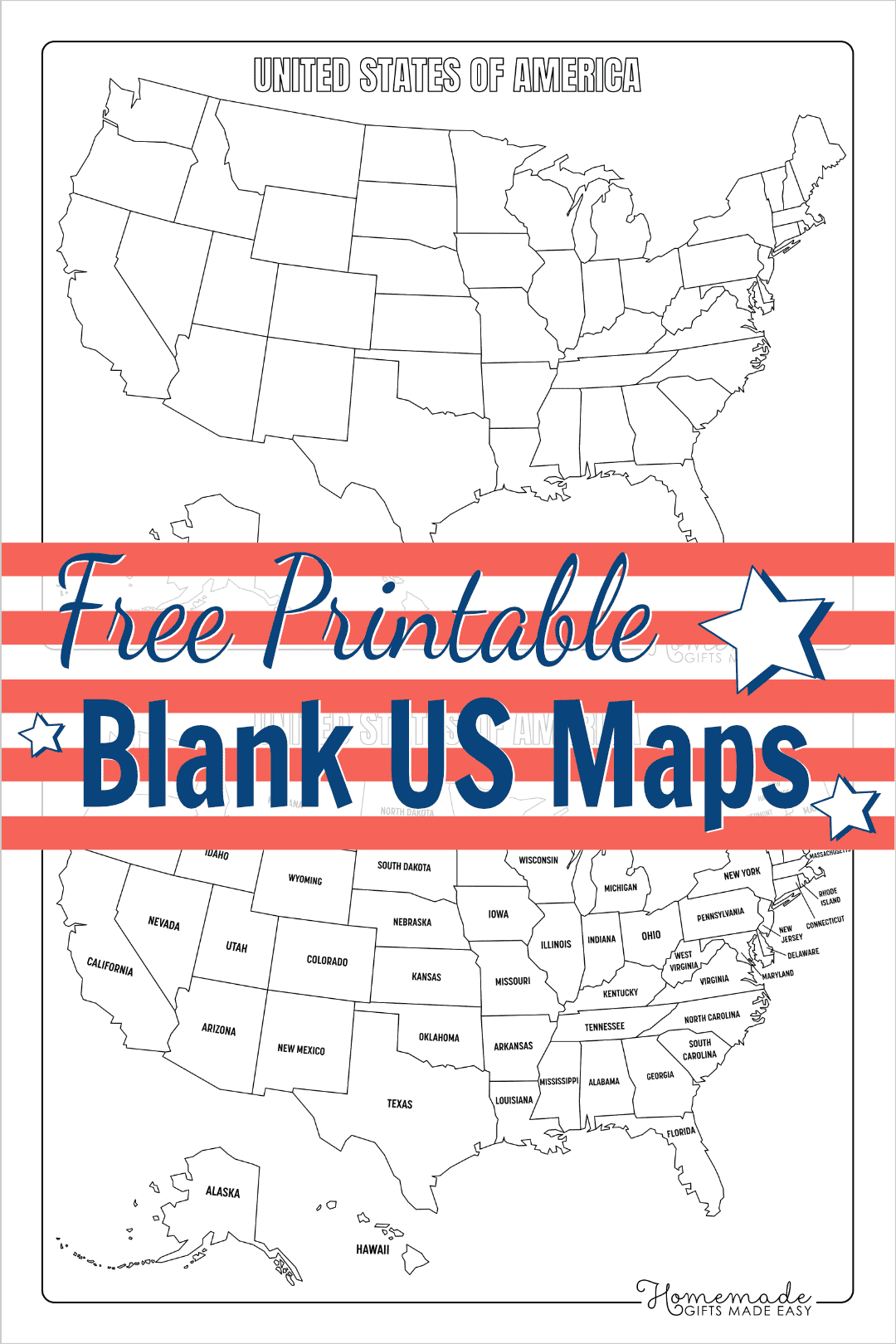 Free Printable Blank Us Map (Pdf Download) within Free Printable Map Of The United States Blank