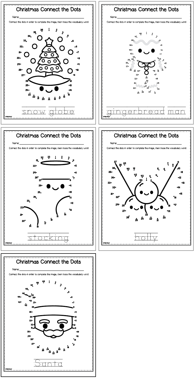 Free Printable Christmas Dot To Dot Worksheets - The Artisan Life regarding Christmas Join The Dots Printables