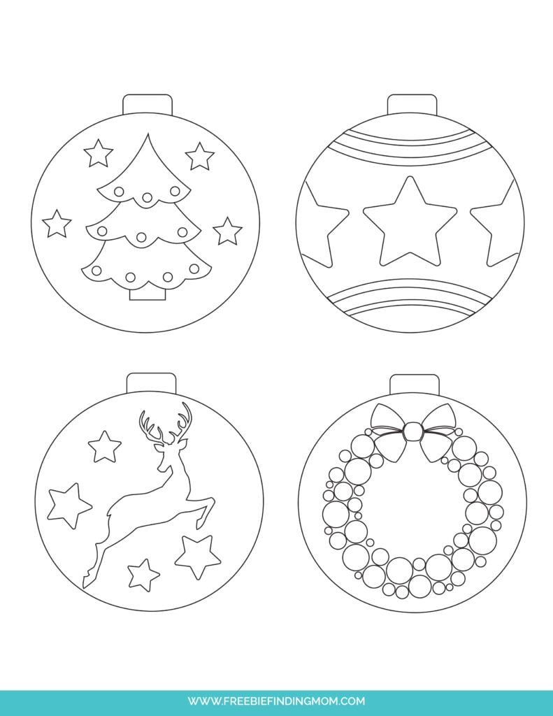 Free Printable Christmas Stencils intended for Christmas Ornament Stencil Free Printable