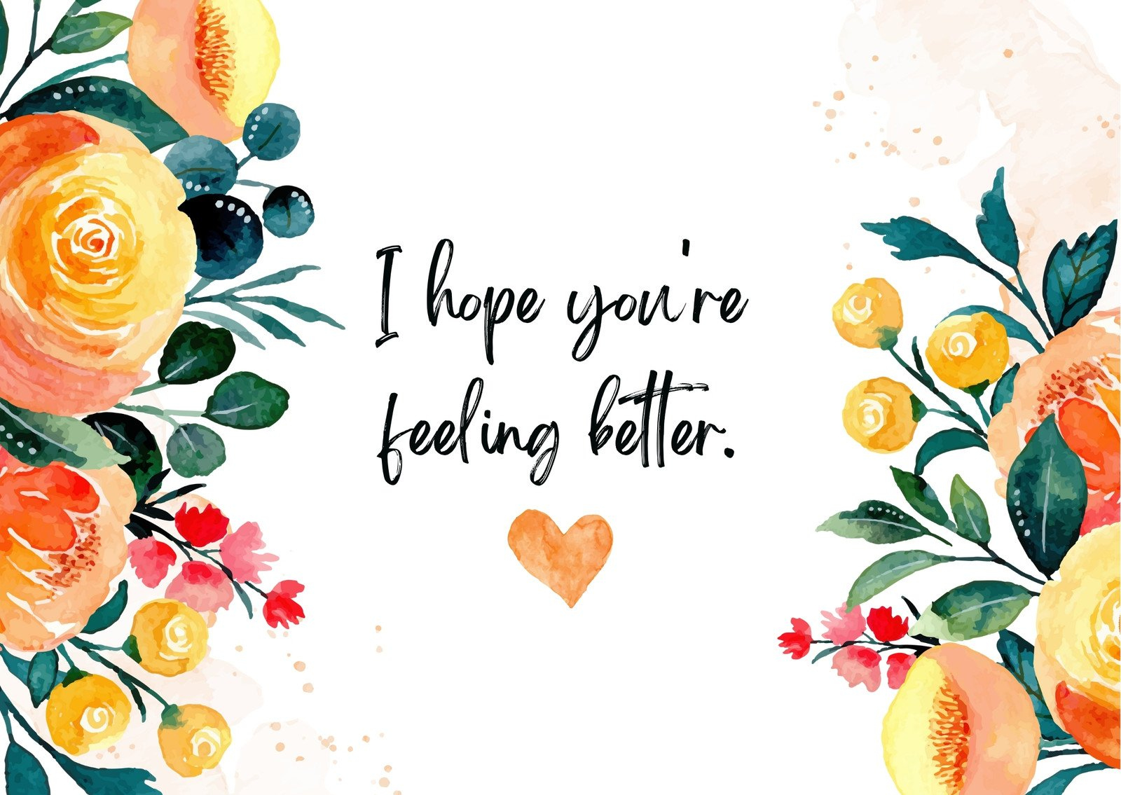 Free, Printable, Editable Get Well Soon Card Templates | Canva with Printable Get Well Cards Free