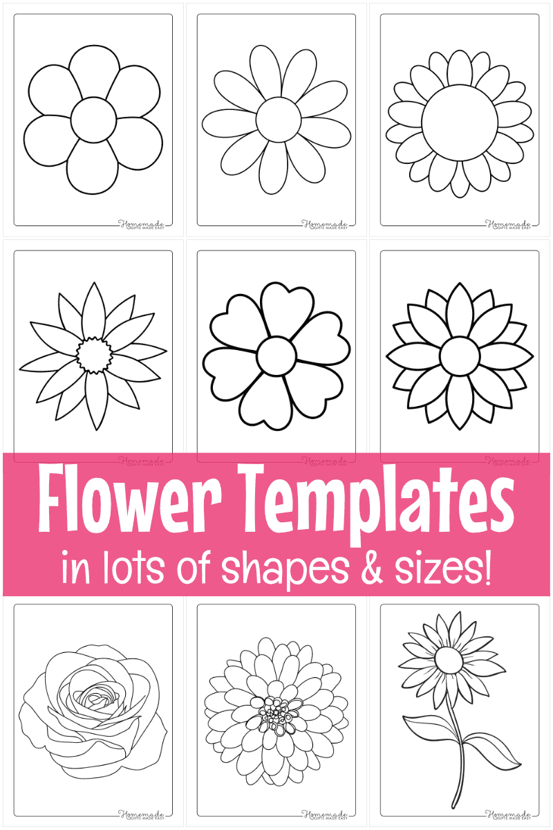 Free Printable Flower Templates For Crafts with regard to Free Paper Flower Templates Printable