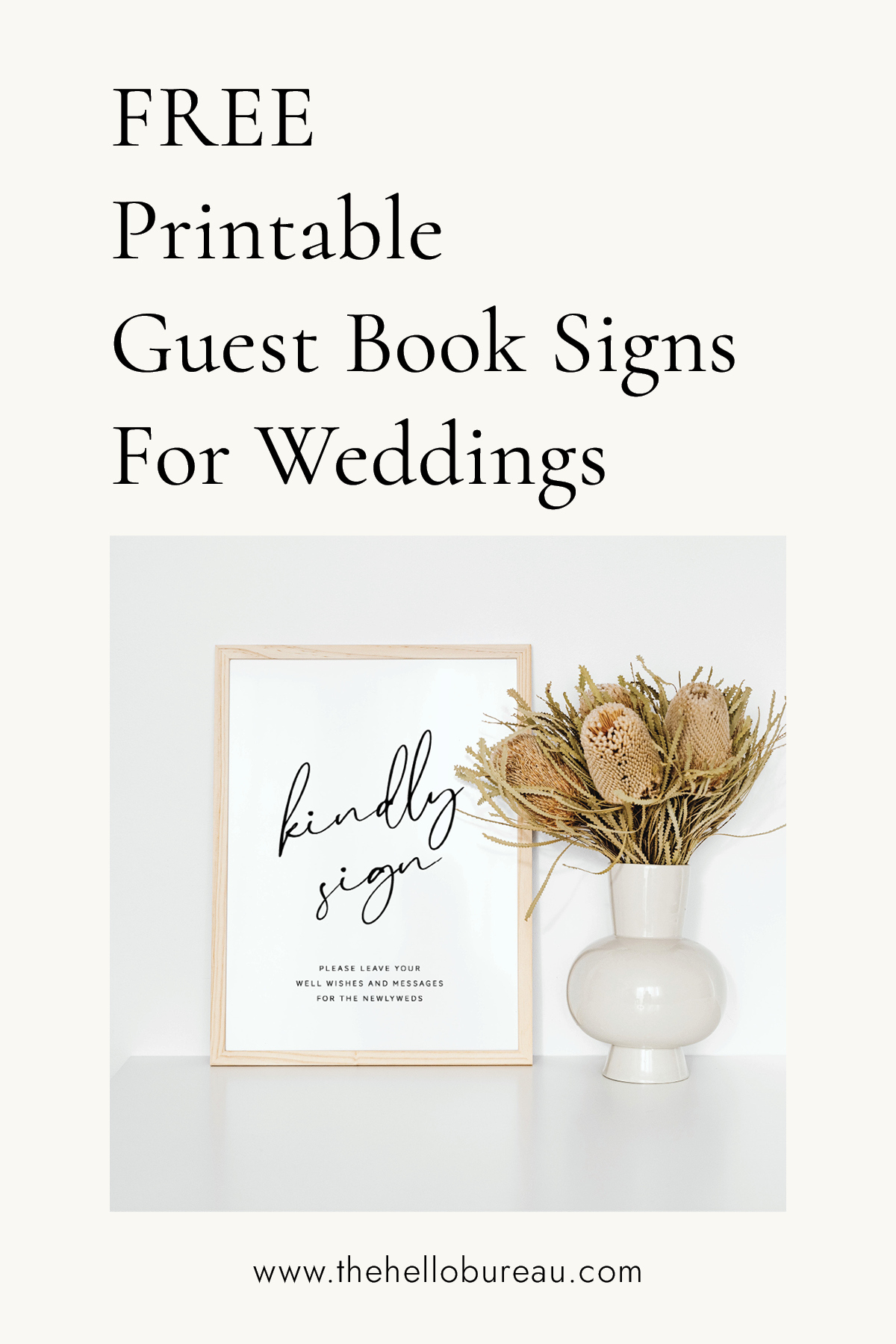 Free Printable Guest Book Signs For Weddings with regard to Downloadable Free Printable Guest Book Sign Template