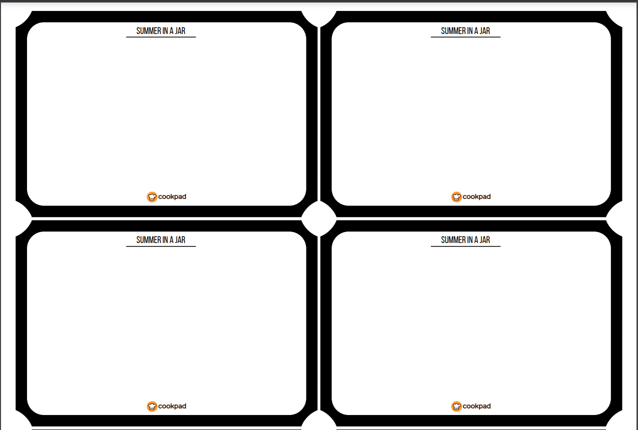 Free Printable Jam Jar Labels with regard to Free Printable Jar Labels Template