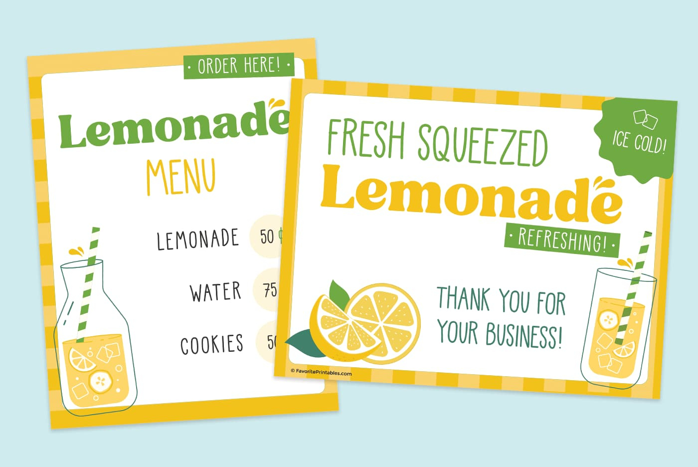 Free Printable Lemonade Stand Sign - Favorite Printables regarding Free Printable Lemonade Sign Printable