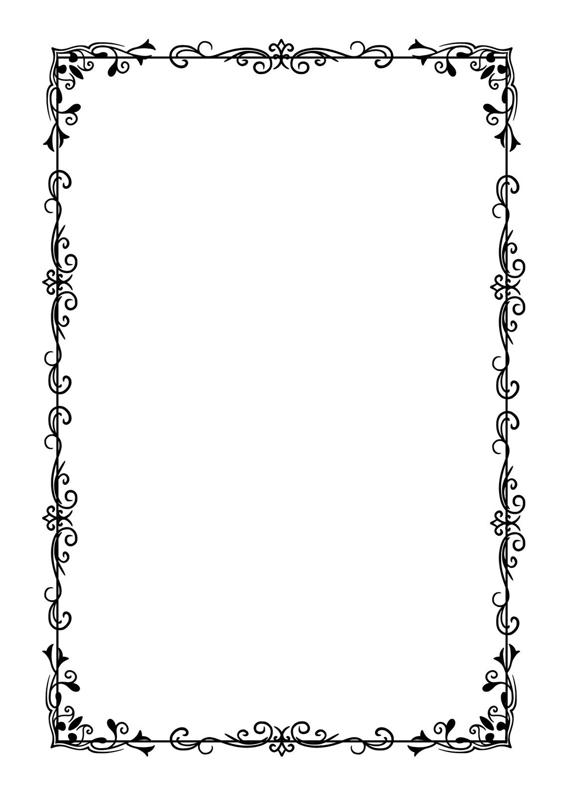 Free Printable Page Border Templates You Can Customize | Canva inside Free Printable Stationary with Borders