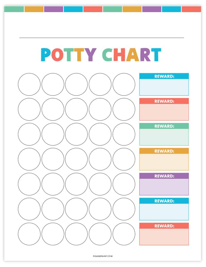 Free Printable Potty Training Chart | Free Instant Download within Free Printable Potty Reward Chart