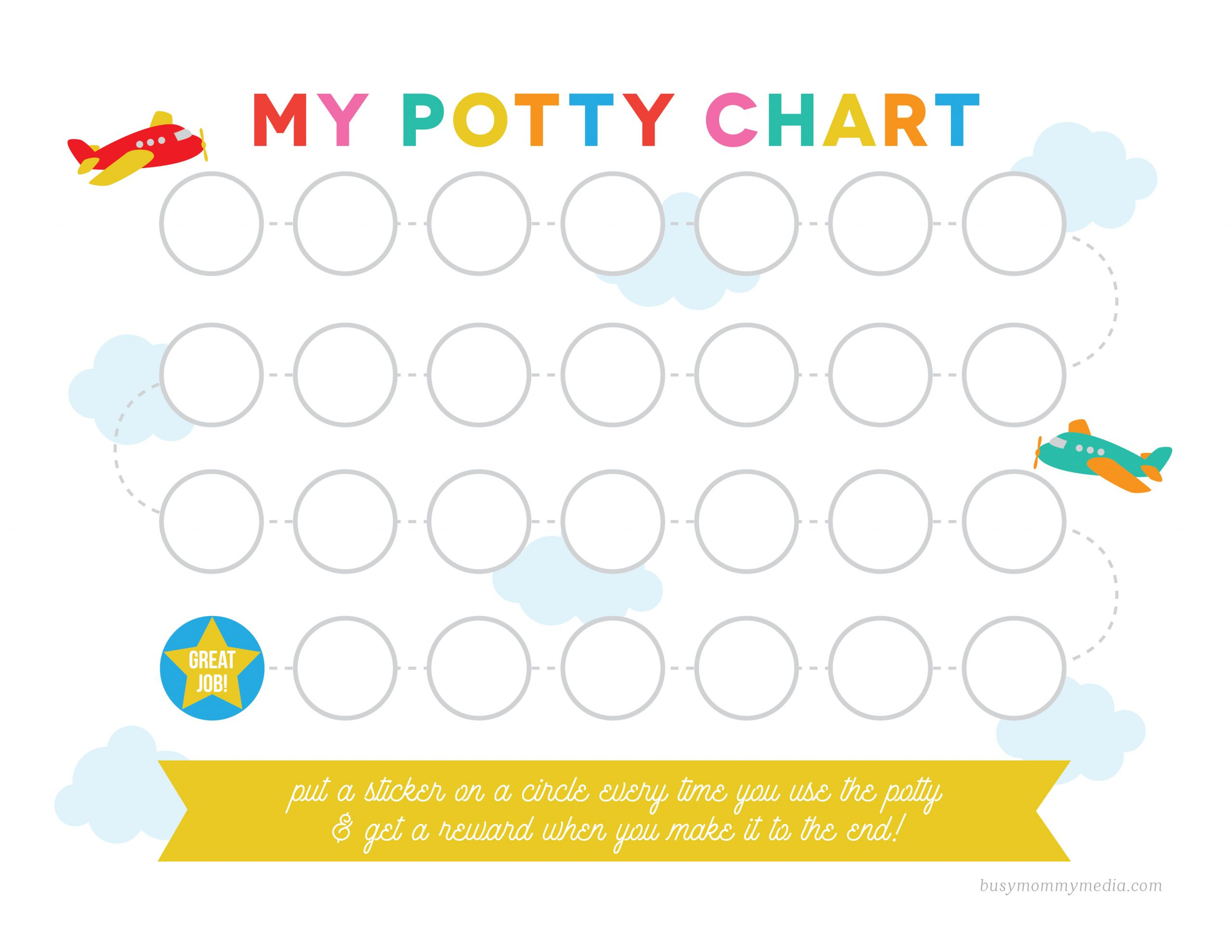 Free Printable Potty Training Chart throughout Free Printable Potty Reward Chart
