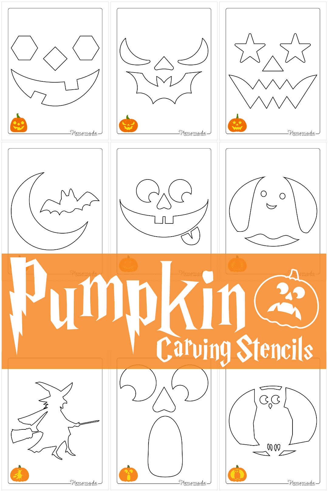 Free Printable Pumpkin Carving Stencils & Templates For Halloween with Free Printable Halloween Carving Pumpkin Template