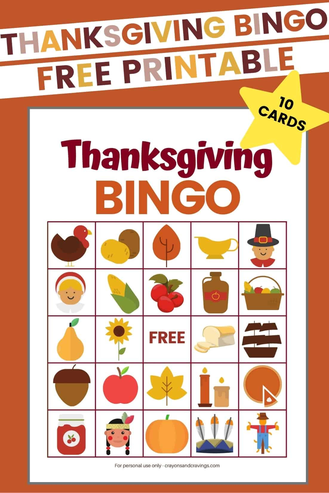 Free Printable Thanksgiving Bingo Cards (Fun Kids Game!) regarding Printable Thanksgiving Bingo Cards Free