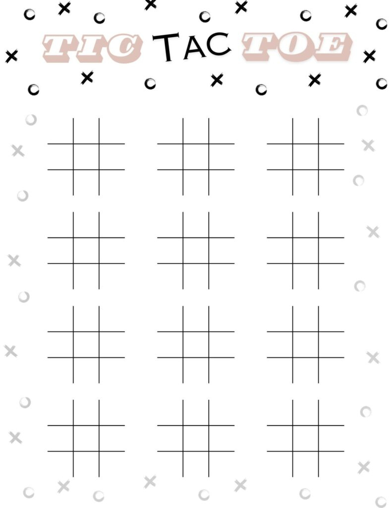 Free Printable Tic Tac Toe with Free Printable Tic Tac Toe Game