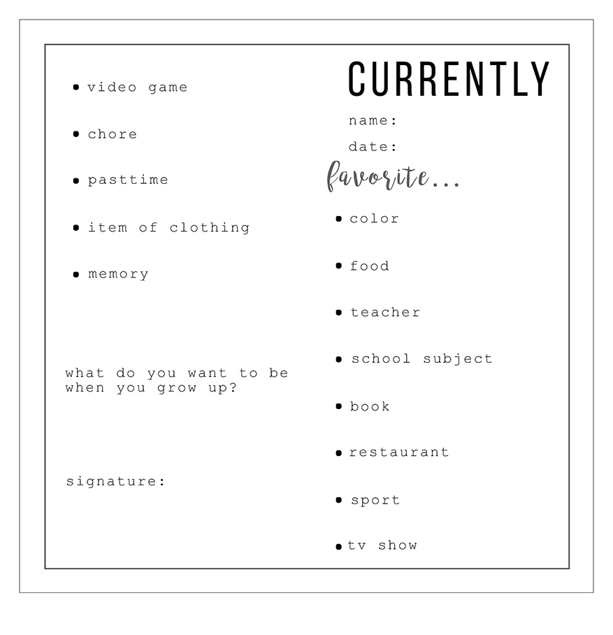 Free Printable Time Capsule Ideas - Mandy'S Party Printables regarding Free Printable Time Capsule Template