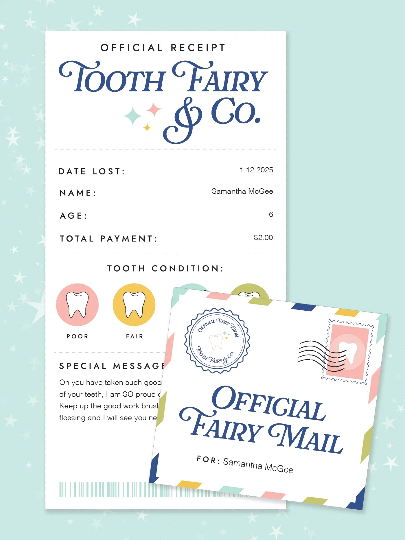 Free Printable Tooth Fairy Receipt - Favorite Printables regarding Tooth Fairy Receipt Printable Free