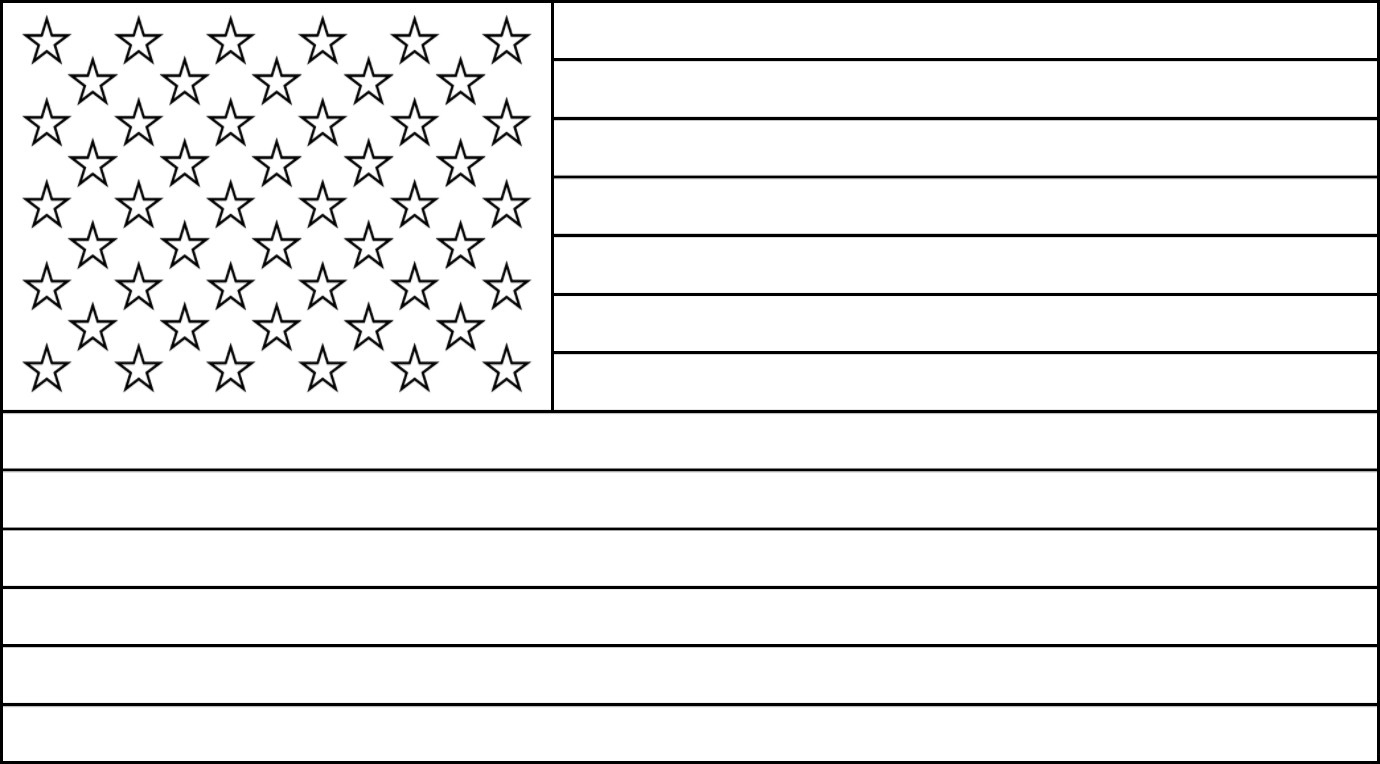 Free Printable Us Flags & American Flag Color Book Pages in Free Printable United States Flag