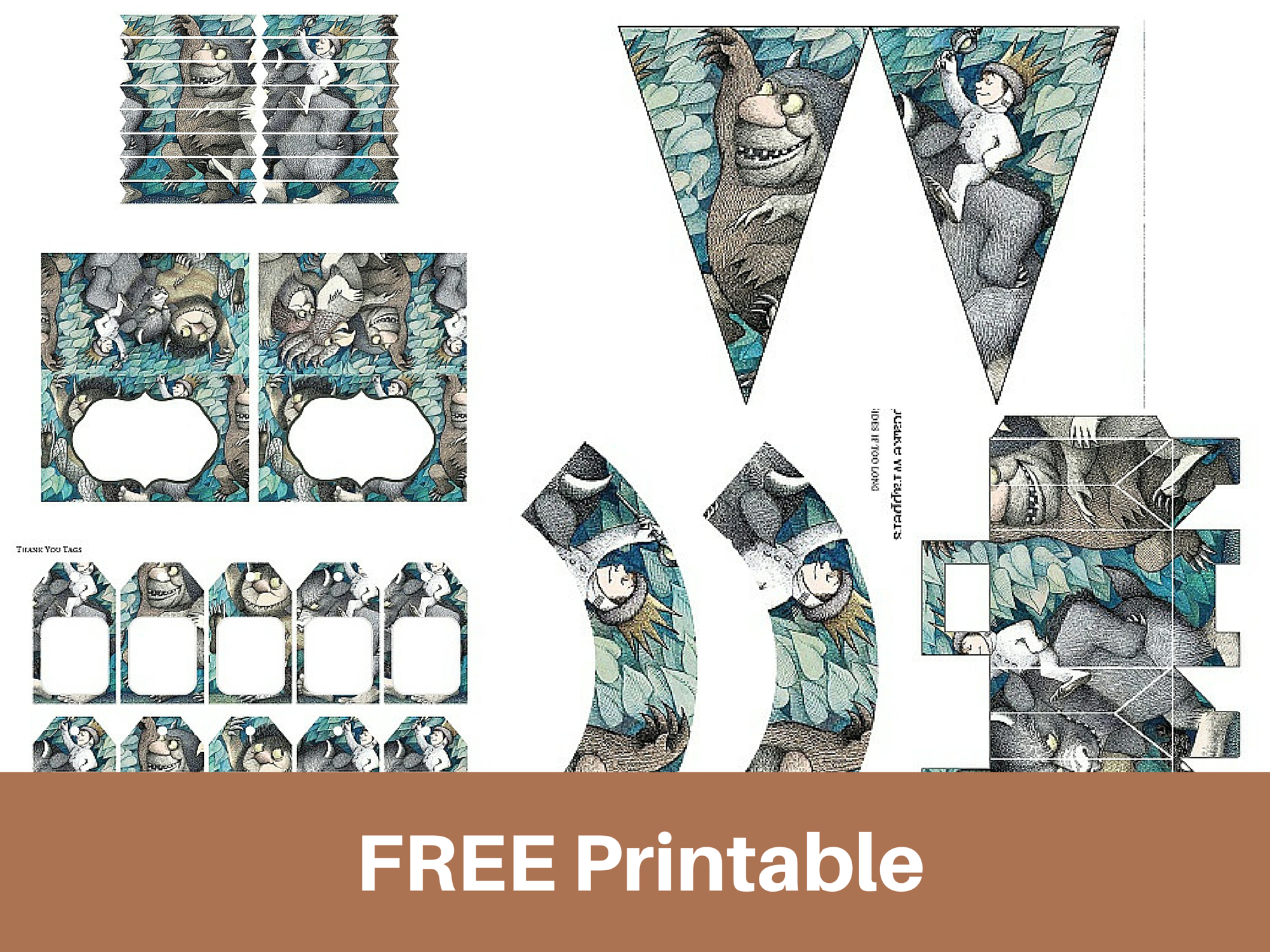 Free Printable "Where The Wild Things Are" - Magical Printable within Where the Wild Things Are Printables Free