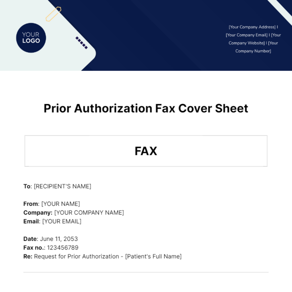 Free Prior Authorization Fax Cover Sheet Template To Edit Online intended for Prior Authorizations For Dummies Template Or Printable Free