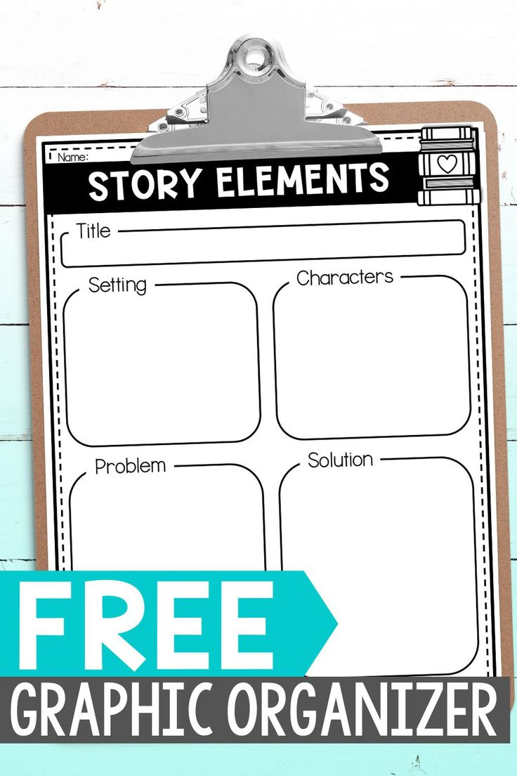 Free Story Elements Graphic Organizer in Story Elements Graphic Organizer Free Printable