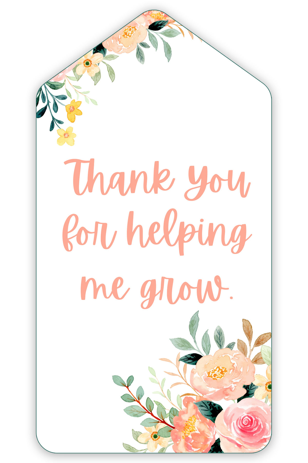 Free Thank You For Helping Me Grow Printable Gift Tags inside Thank You For Helping Us Grow Free Printable