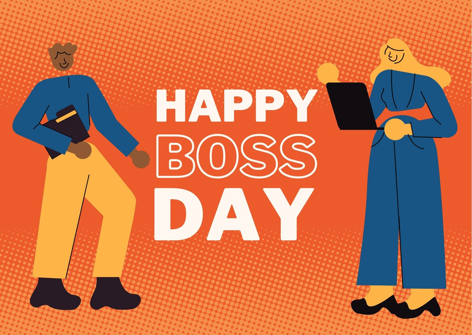 Free To Customize And Print Boss Day Card Templates | Canva throughout Boss's Day Printable Cards