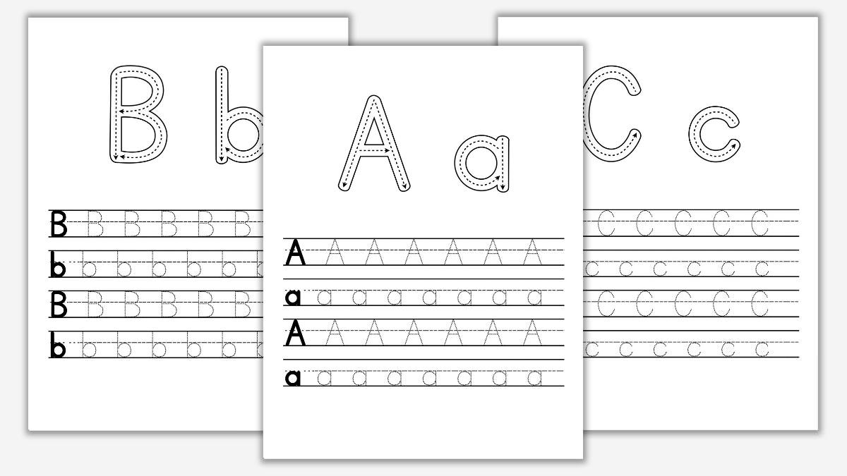 Free Uppercase & Lowercase Letter Worksheets - The Craft-At-Home pertaining to Free Printable Uppercase and Lowercase Letters