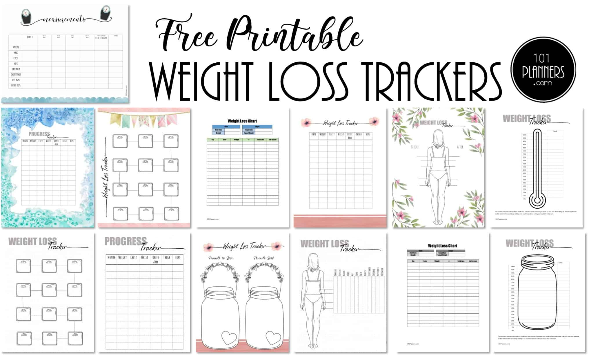 Free Weight Loss Tracker Printable | Customize Before You Print pertaining to Free Weight Loss Journal Printables