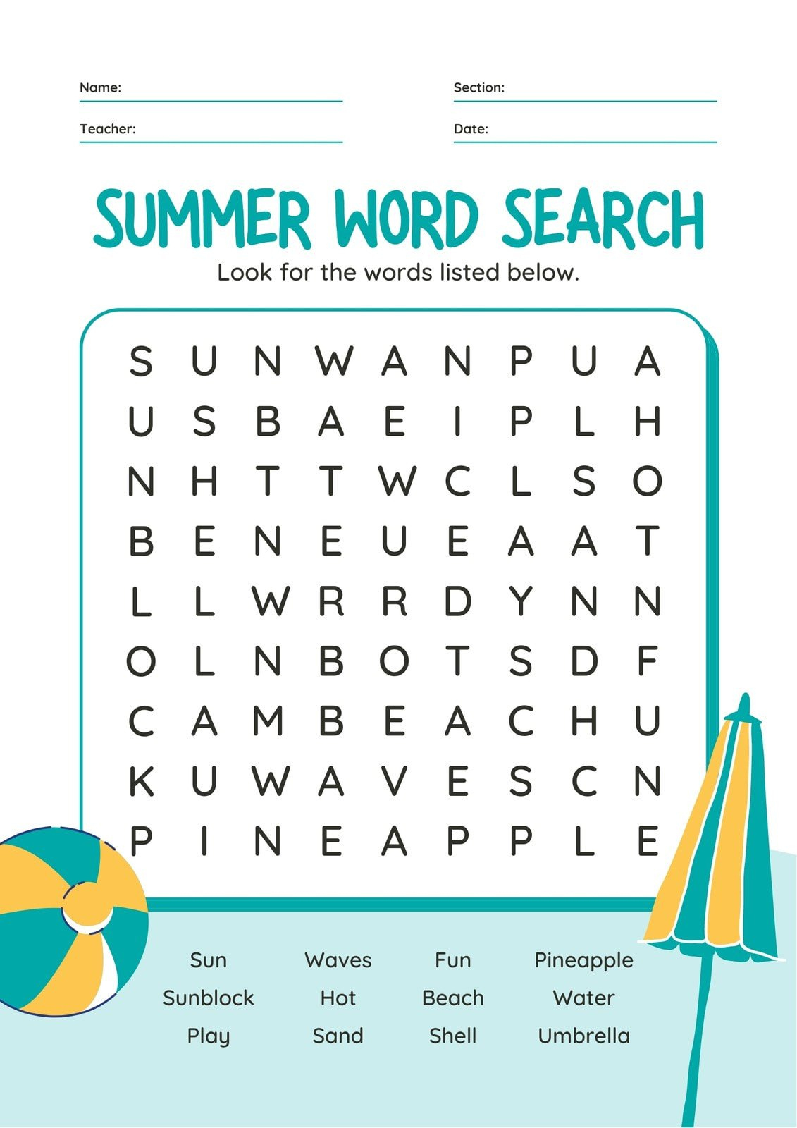 Free Word Search Maker – Make Your Own Word Search | Canva in Free Printable Word Search Maker