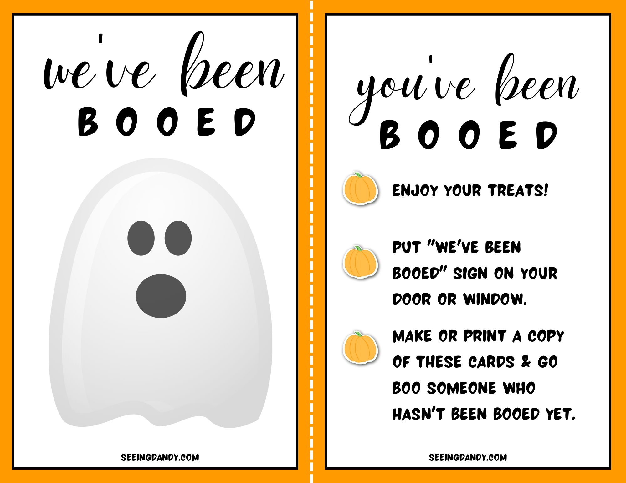 Free You&amp;#039;Ve Been Booed Printable Signs Halloween Activity For inside You Ve Been Booed Sign Printable