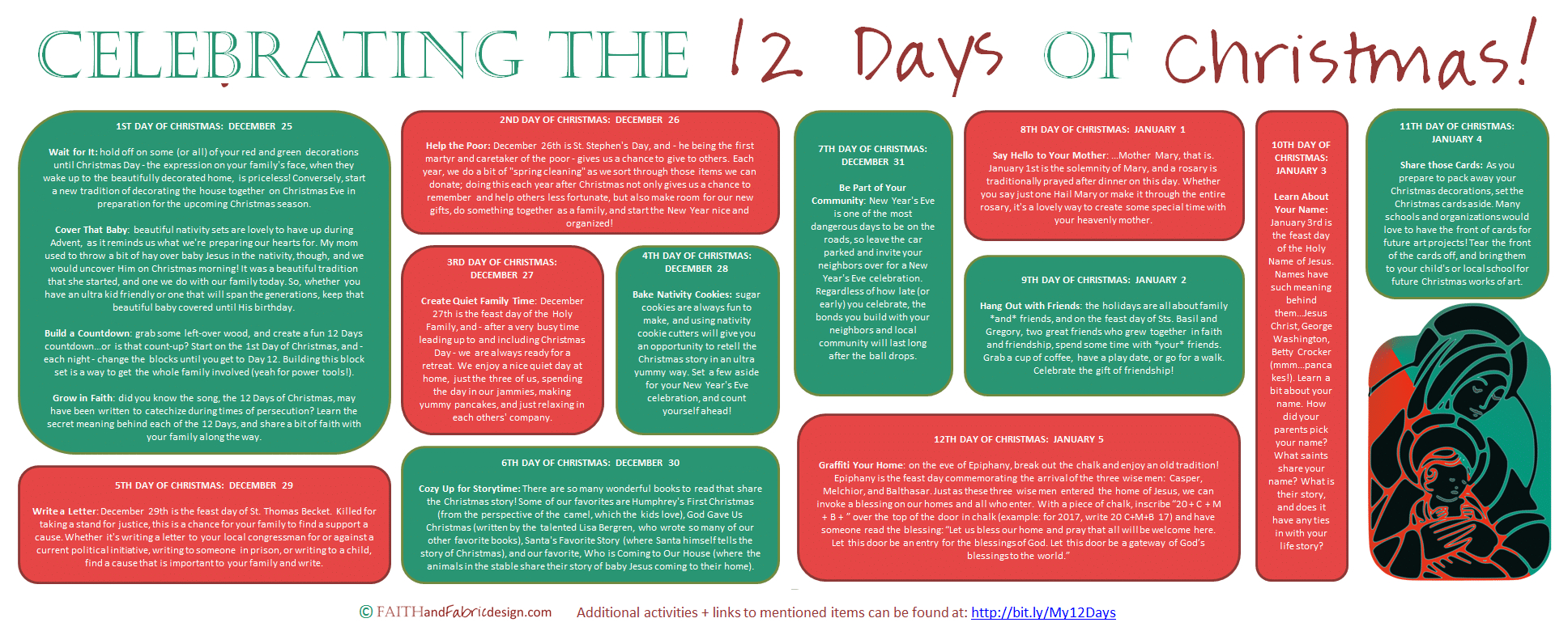 Fun And Easy Ways To Celebrate The 12 Days Of Christmas Printable with regard to 12 Days Of Christmas Meaning Printable