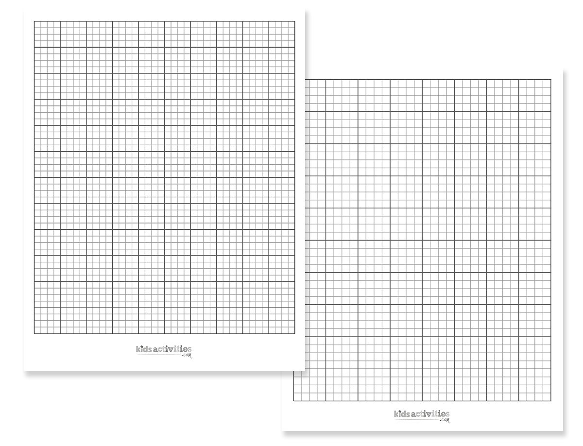 Graph Paper Printable | Kids Activities Blog intended for Full Sheet Graph Paper Printable